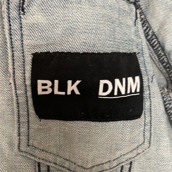 Distressed BLK DNM fringed denim jacket! - Picture 3 of 7